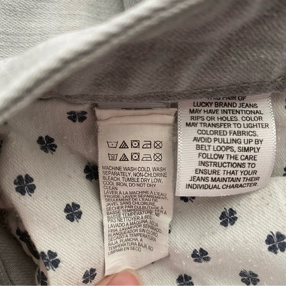 Lucky Brand Lolita Skinny Gray Distressed Jeans Size 2/26 - Picture 10 of 12